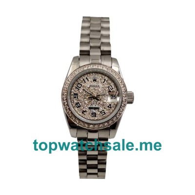 UK AAA Rolex Lady-Datejust 79174 26 MM Diamonds Dials Women Replica Watches