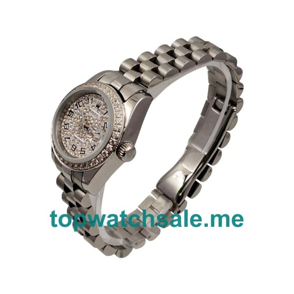 UK AAA Rolex Lady-Datejust 79174 26 MM Diamonds Dials Women Replica Watches