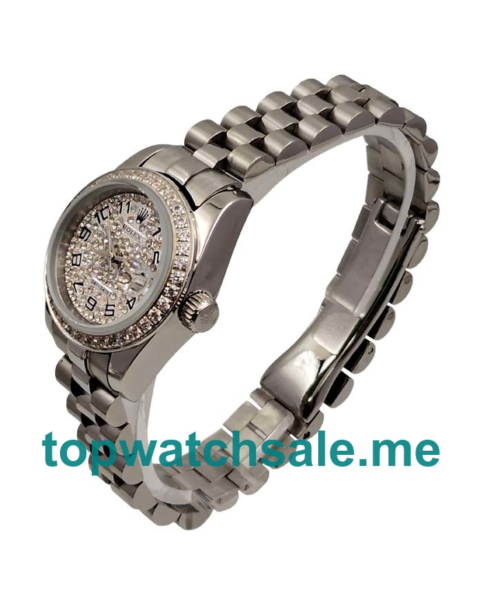 UK AAA Rolex Lady-Datejust 79174 26 MM Diamonds Dials Women Replica Watches