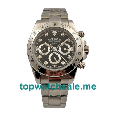 UK AAA Rolex Daytona 116520 40 MM Black Dials Men Replica Watches