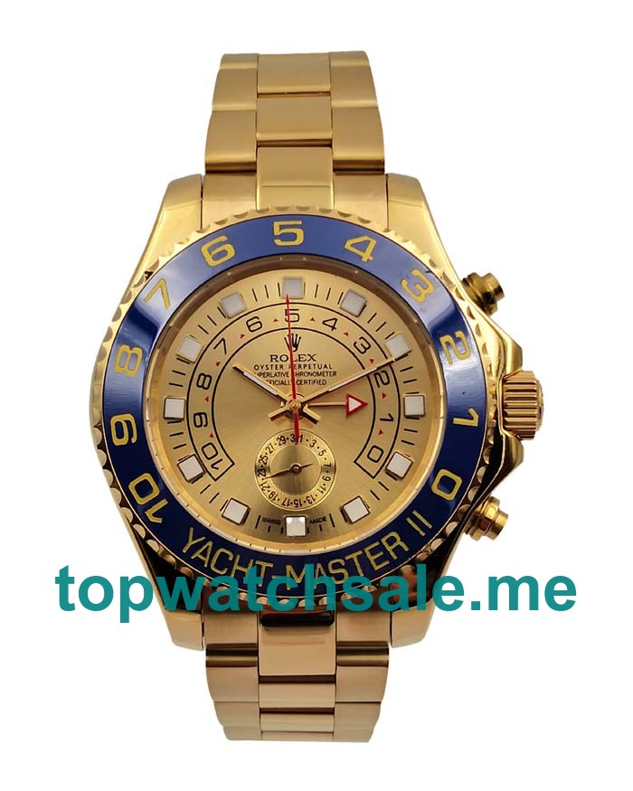 UK AAA Rolex Yacht-Master II 116688 44.5 MM Champagne Dials Men Replica Watches