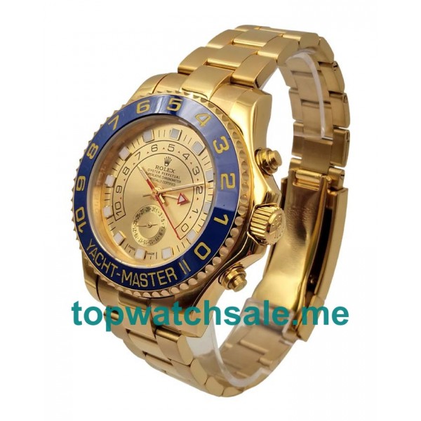 UK AAA Rolex Yacht-Master II 116688 44.5 MM Champagne Dials Men Replica Watches