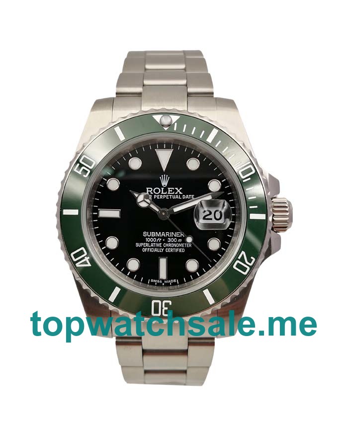 UK AAA Rolex Submariner 16610 LV 40 MM Black Dials Men Replica Watches