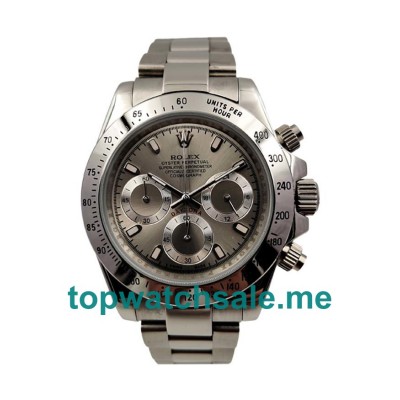 UK AAA Rolex Daytona 116520 40 MM Gray Dials Men Replica Watches