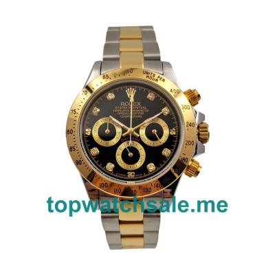 UK AAA Rolex Daytona 116523 40 MM Black Dials Men Replica Watches