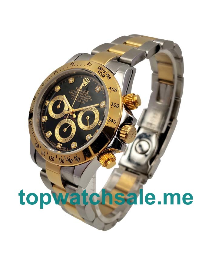 UK AAA Rolex Daytona 116523 40 MM Black Dials Men Replica Watches