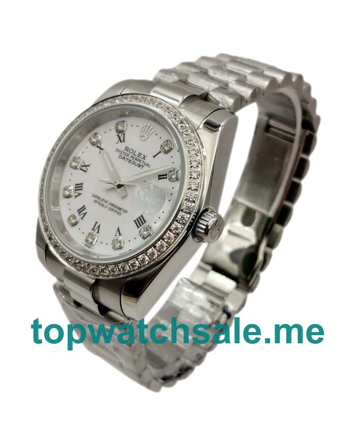 UK AAA Rolex Datejust 116244 36 MM White Dials Men Replica Watches