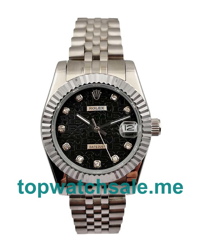 UK AAA Rolex Datejust 116234 36 MM Black Dials Men Replica Watches