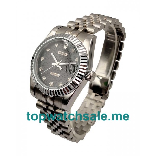 UK AAA Rolex Datejust 116234 36 MM Black Dials Men Replica Watches