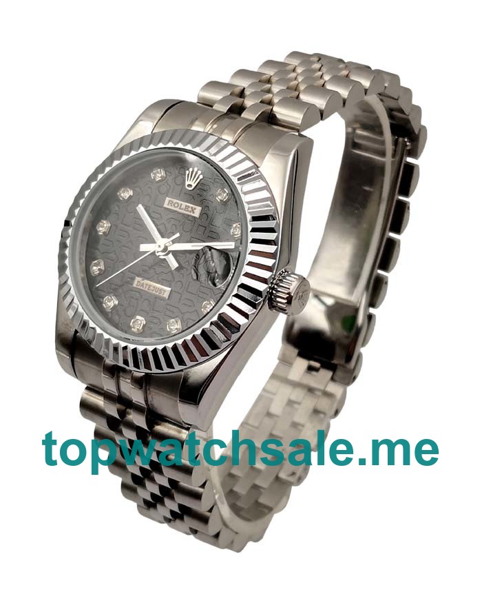 UK AAA Rolex Datejust 116234 36 MM Black Dials Men Replica Watches