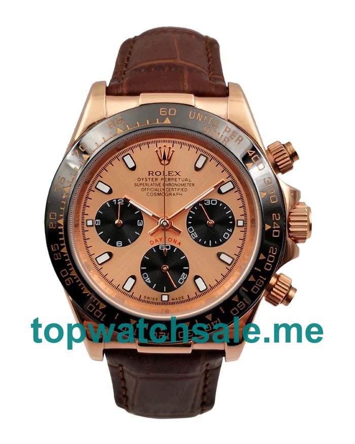 UK AAA Rolex Daytona 116515 LN 40 MM Pink Dials Men Replica Watches