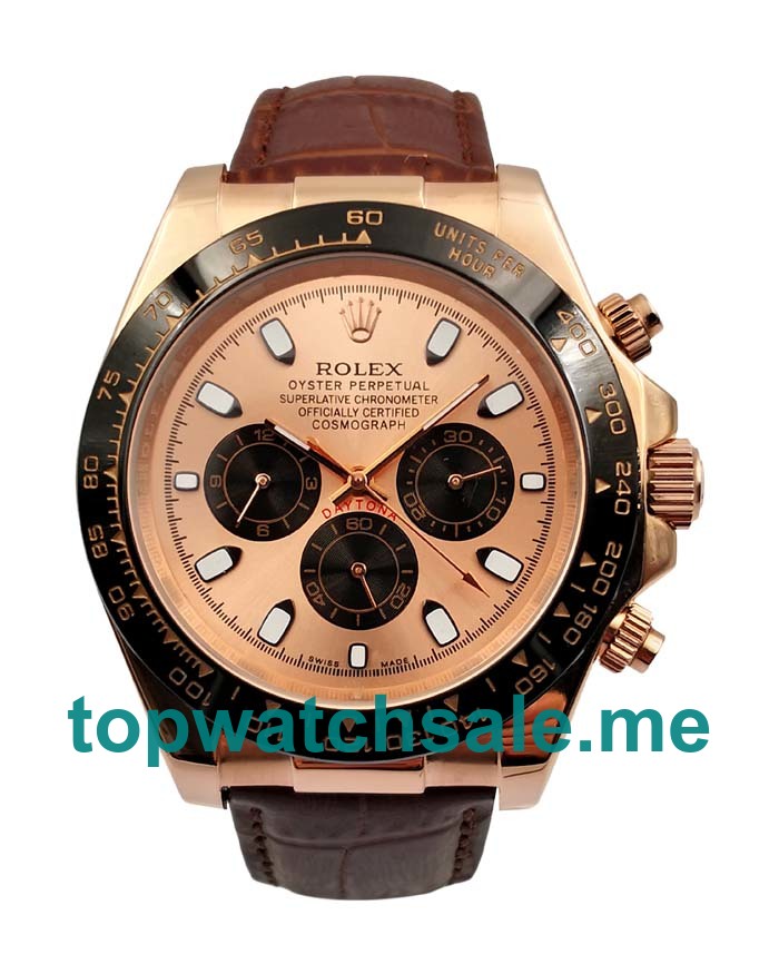 UK AAA Rolex Daytona 116515 LN 40 MM Pink Dials Men Replica Watches