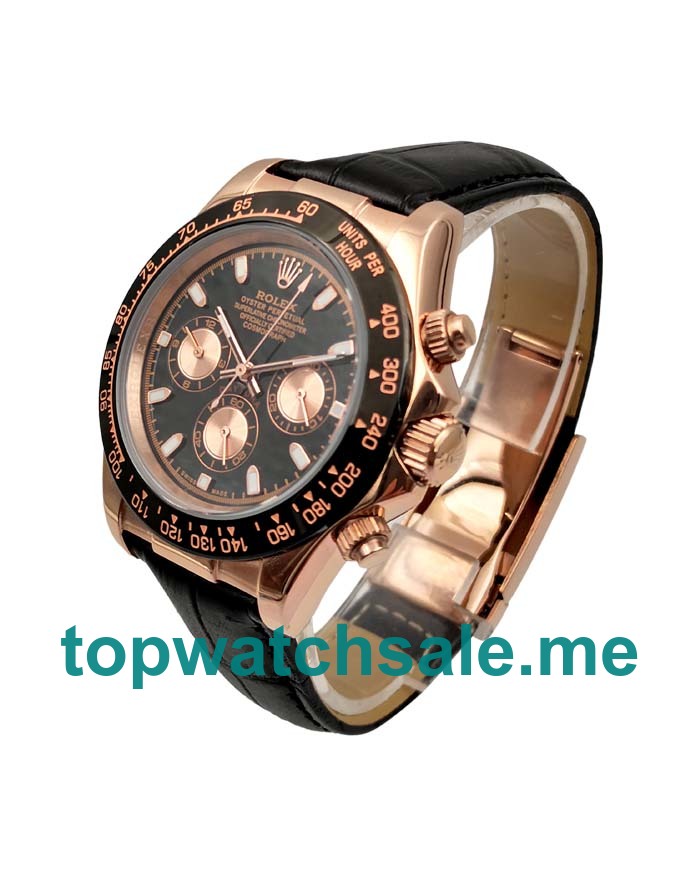 UK AAA Rolex Daytona 116515 LN 40 MM Black Dials Men Replica Watches