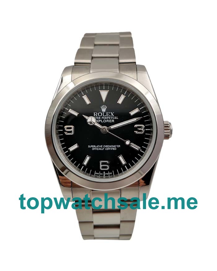 UK AAA Rolex Explorer 114270 36MM Black Dials Men Replica Watches