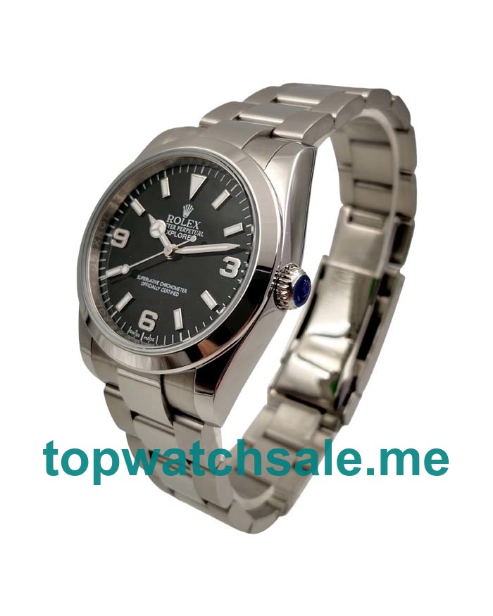 UK AAA Rolex Explorer 114270 36MM Black Dials Men Replica Watches