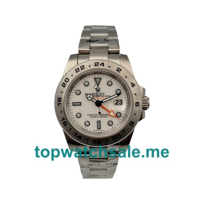 UK AAA Rolex Explorer II 216570 41 MM White Dials Men Replica Watches