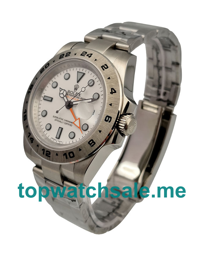 UK AAA Rolex Explorer II 216570 41 MM White Dials Men Replica Watches