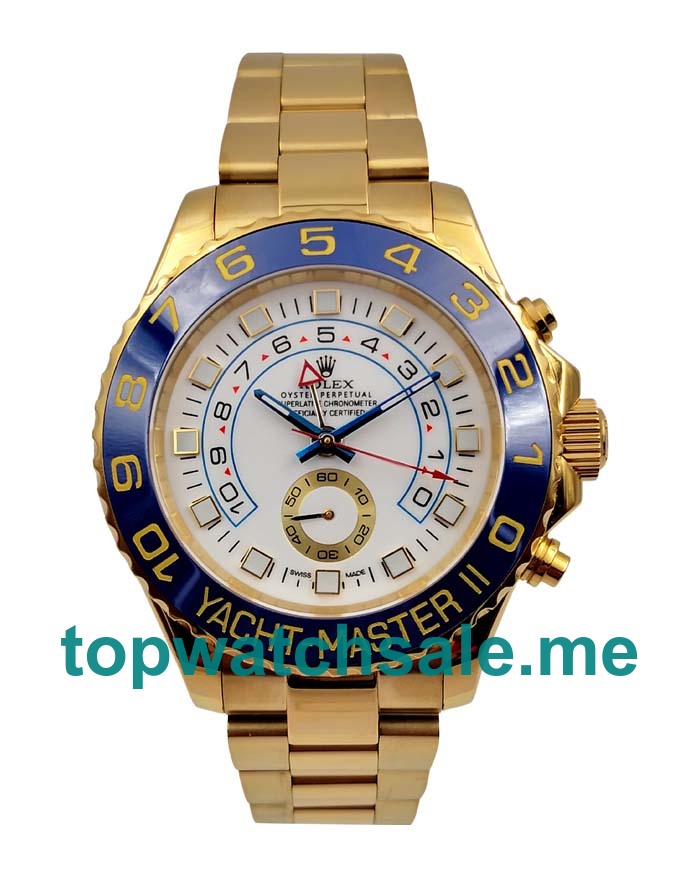 UK AAA Rolex Yacht-Master II 116688 44 MM White Dials Men Replica Watches