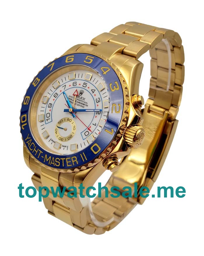 UK AAA Rolex Yacht-Master II 116688 44 MM White Dials Men Replica Watches