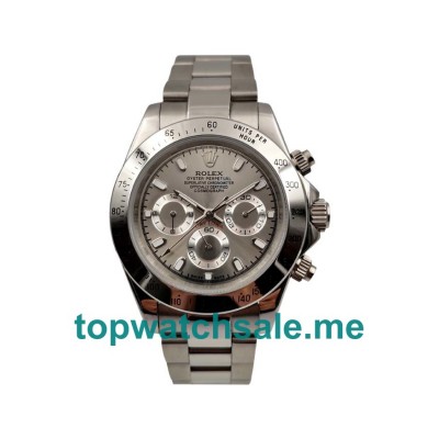 UK AAA Rolex Daytona 116520 40 MM Gray Dials Men Replica Watches