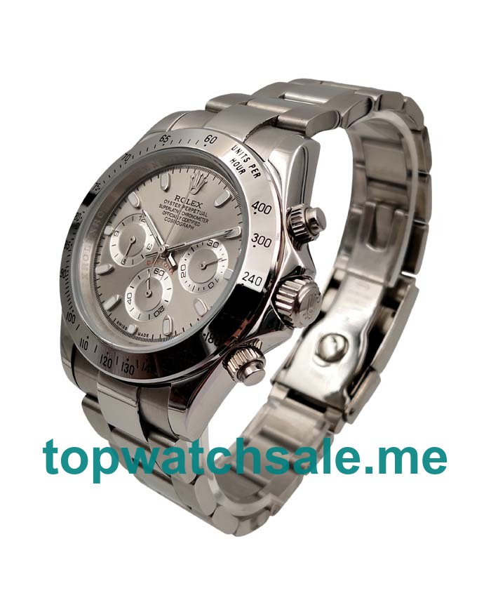 UK AAA Rolex Daytona 116520 40 MM Gray Dials Men Replica Watches