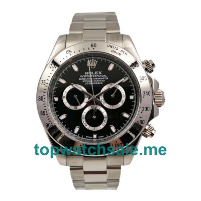 UK AAA Rolex Daytona 116520 42 MM Black Dials Men Replica Watches