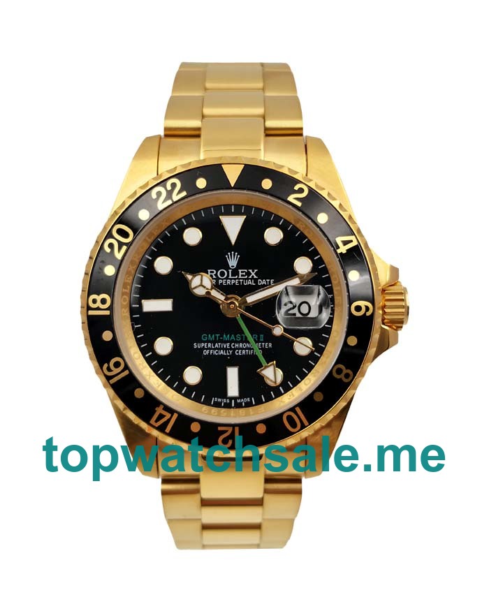 UK AAA Rolex GMT-Master II 16718 LN 40 MM Black Dials Men Replica Watches