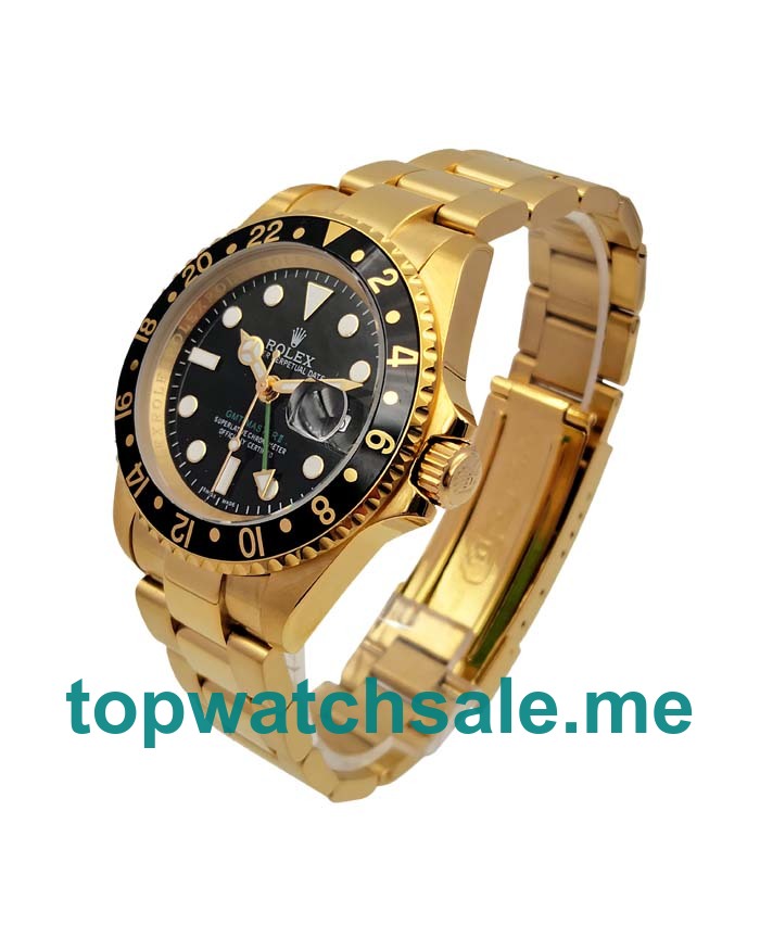 UK AAA Rolex GMT-Master II 16718 LN 40 MM Black Dials Men Replica Watches