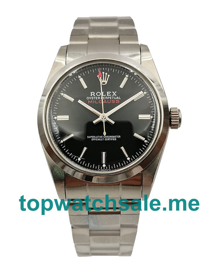 UK AAA Rolex Milgauss Ref.1019 36.5 MM Black Dials Men Replica Watches