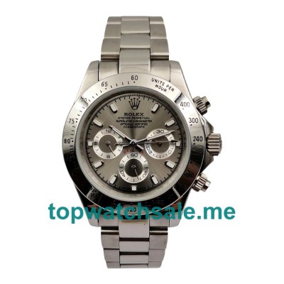 UK AAA Rolex Daytona 116520 Replica Watches With Gray Dials For Men