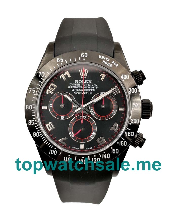 UK Swiss Made Rolex Daytona 116509 40 MM Black Dials Men Replica Watches