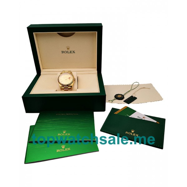 UK Swiss Made Rolex Day-Date 228238 40 MM Champagne Dials Men Replica Watches