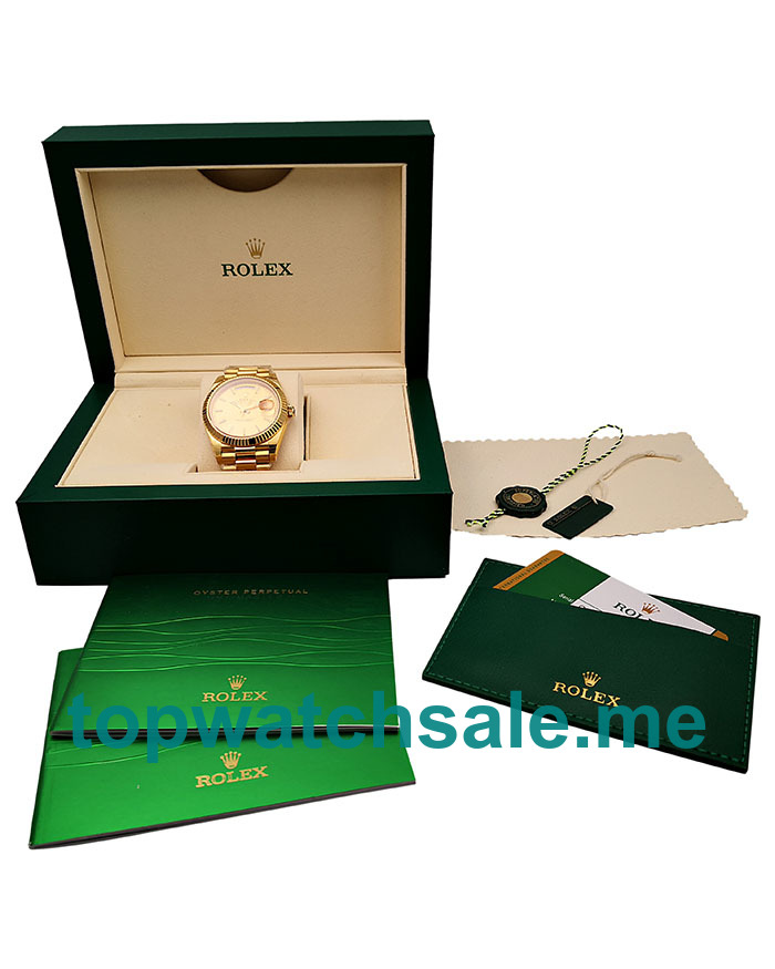 UK Swiss Made Rolex Day-Date 228238 40 MM Champagne Dials Men Replica Watches