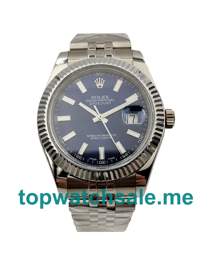 UK Swiss Made Rolex Datejust 116334 41 MM Blue Dials Men Replica Watches