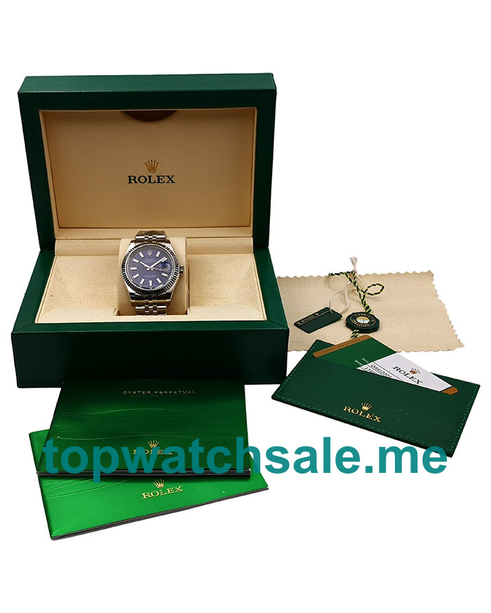 UK Swiss Made Rolex Datejust 116334 41 MM Blue Dials Men Replica Watches