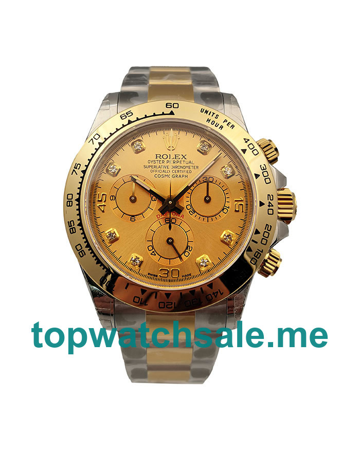 UK Swiss Made Rolex Daytona 116503 40 MM Champagne Dials Men Replica Watches