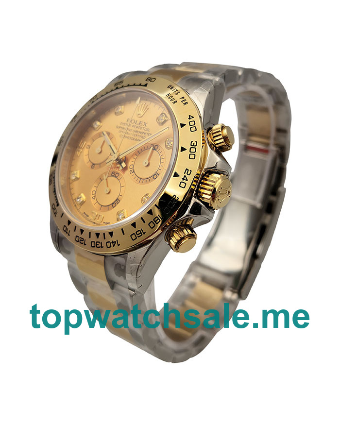 UK Swiss Made Rolex Daytona 116503 40 MM Champagne Dials Men Replica Watches