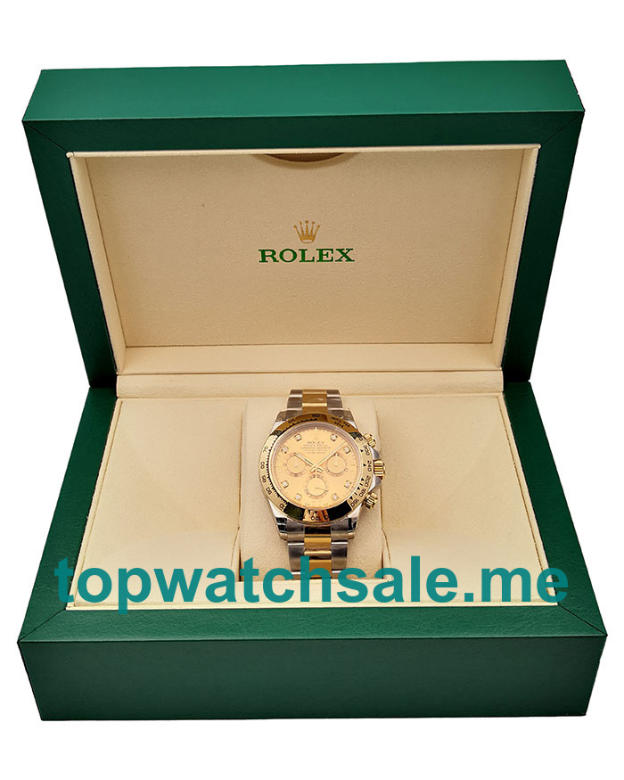 UK Swiss Made Rolex Daytona 116503 40 MM Champagne Dials Men Replica Watches