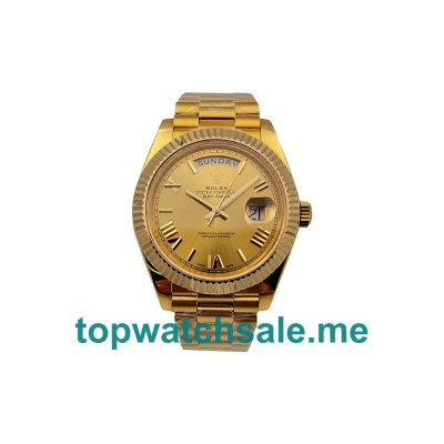 UK Swiss Made Rolex Day-Date 228238 40 MM Champagne Dials Men Replica Watches