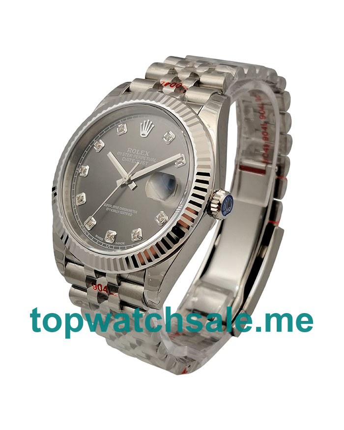 UK Swiss Made Rolex Datejust 126334 41 MM Anthracite Dials Men Replica Watches