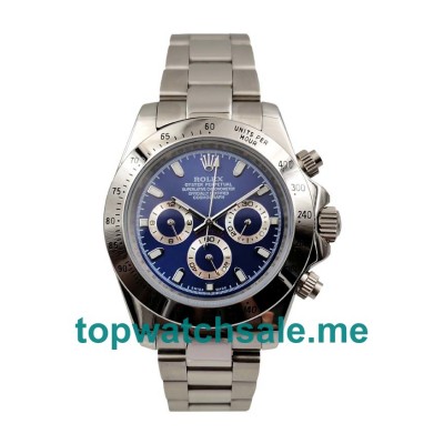 UK AAA Rolex Daytona 116520 40 MM Blue Dials Men Replica Watches