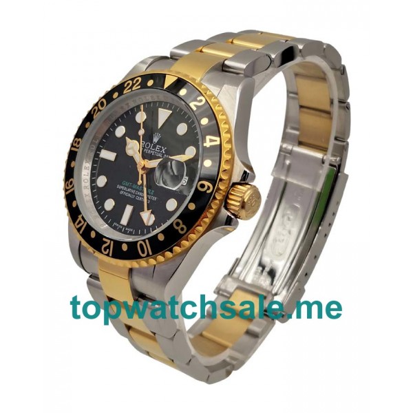 UK AAA Rolex GMT-Master II 16713 LN 40 MM Black Dials Men Replica Watches