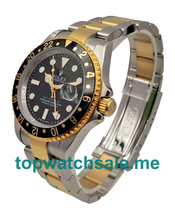 UK AAA Rolex GMT-Master II 16713 LN 40 MM Black Dials Men Replica Watches