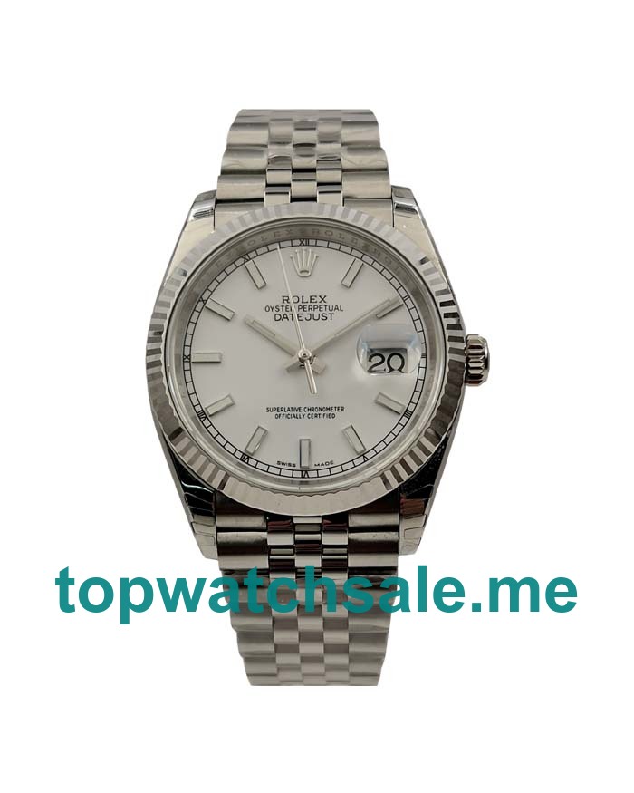 UK Swiss Made Rolex Datejust 116234 36 MM Silver Dials Men Replica Watches