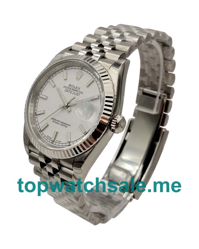 UK Swiss Made Rolex Datejust 116234 36 MM Silver Dials Men Replica Watches