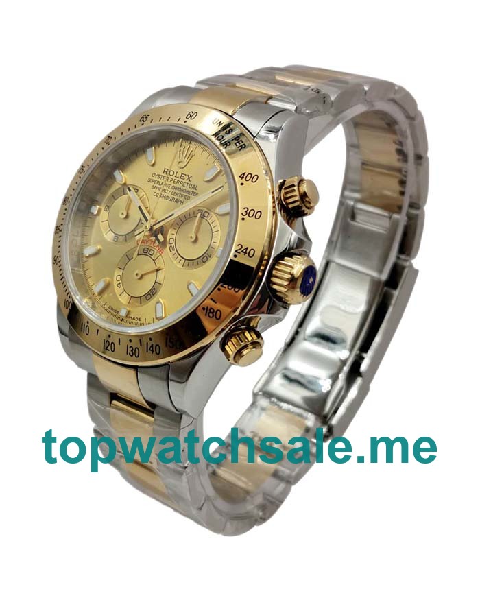 UK Swiss Made Rolex Daytona 116523 40 MM Champagne Dials Men Replica Watches