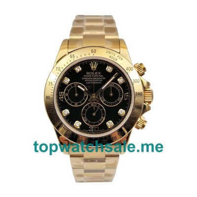 UK Swiss Made Rolex Daytona 116528 40 MM Black Dials Men Replica Watches