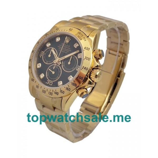 UK Swiss Made Rolex Daytona 116528 40 MM Black Dials Men Replica Watches