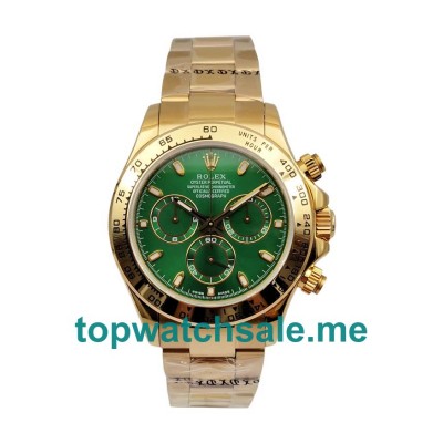 UK Swiss Made Rolex Replica Daytona 116508 40 MM Green Dials Men Replica Watches