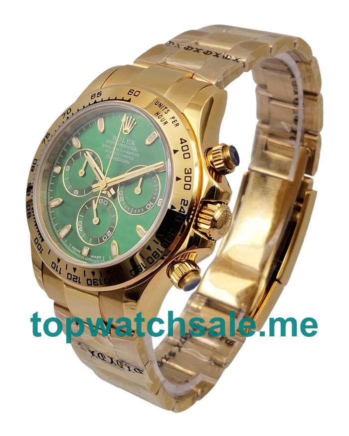 UK Swiss Made Rolex Replica Daytona 116508 40 MM Green Dials Men Replica Watches